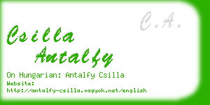 csilla antalfy business card